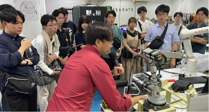 大学発スタートアップの現場を視察