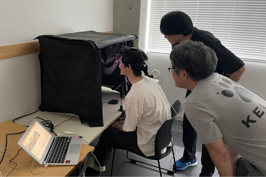 名城大学の学生たちによる視線計測実験