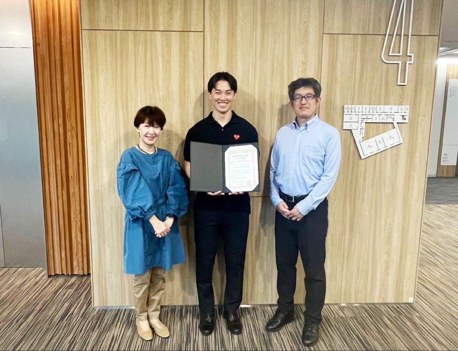 川澄研究室の院生との共同研究が学会賞受賞